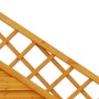Sichtschutzzaun Country, Pinie, 180x120/90cm, Abschluss-Element mit Lattenrost