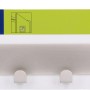 Siro Türgarderobe mit 4 Haken, Metall Nickel Matt, Länge 255mm. Praktische Türhaken Garderobe.