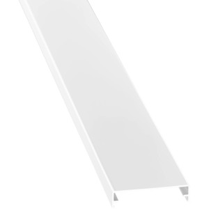Weißer Guttagliss Alu-Zierklemmdeckel, 6 m, für 16 mm Hohlkammerplatten.