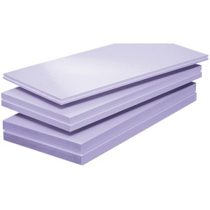 XPS Dämmplatten Jackodur DS300, 120 mm stark, gestapelt. Geschäumte Dämmstoffe für die Wärmedämmung.