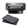 Braun Multigrill Kontaktgrill (grau) mit abnehmbaren Grillplatten.