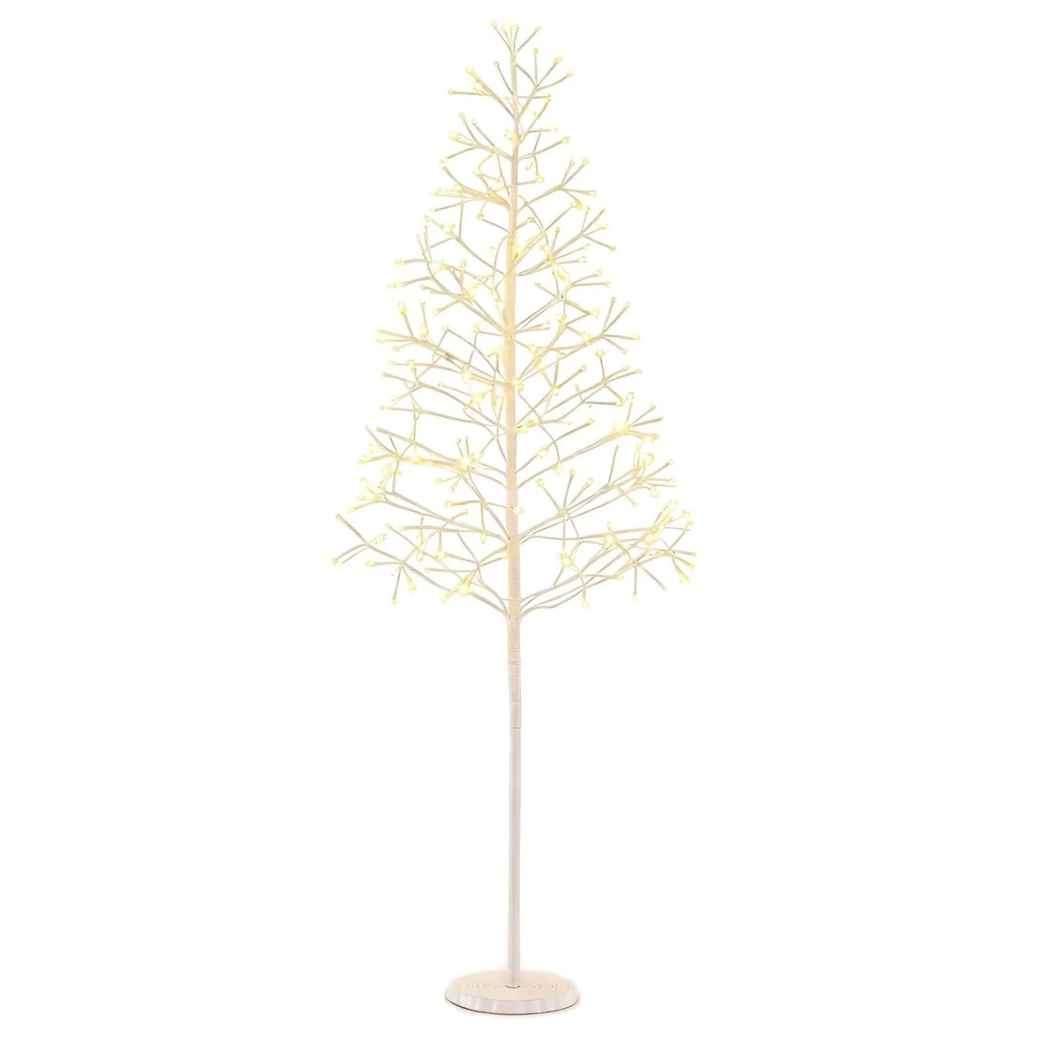 Costway LED Lichterbaum Birkenbaum mit Warmweißen LED-Leuchten 150 cm