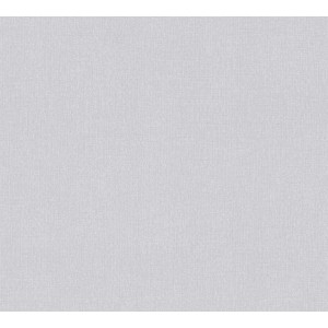 A.S. Création Uni Tapete in Grau mit feiner Textur, geeignet für Wohn- und Schlafräume.