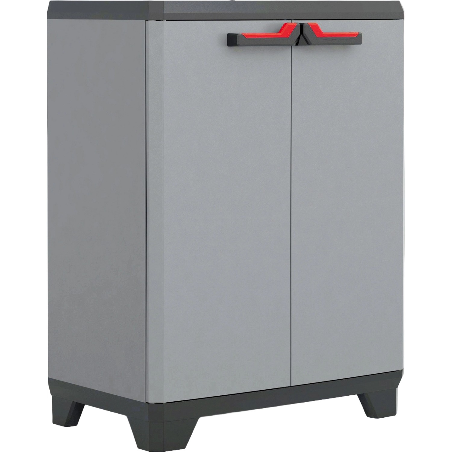 Keter Kunststoffschrank Stilo Niedrig GrauSchwarz kaufen bei OBI