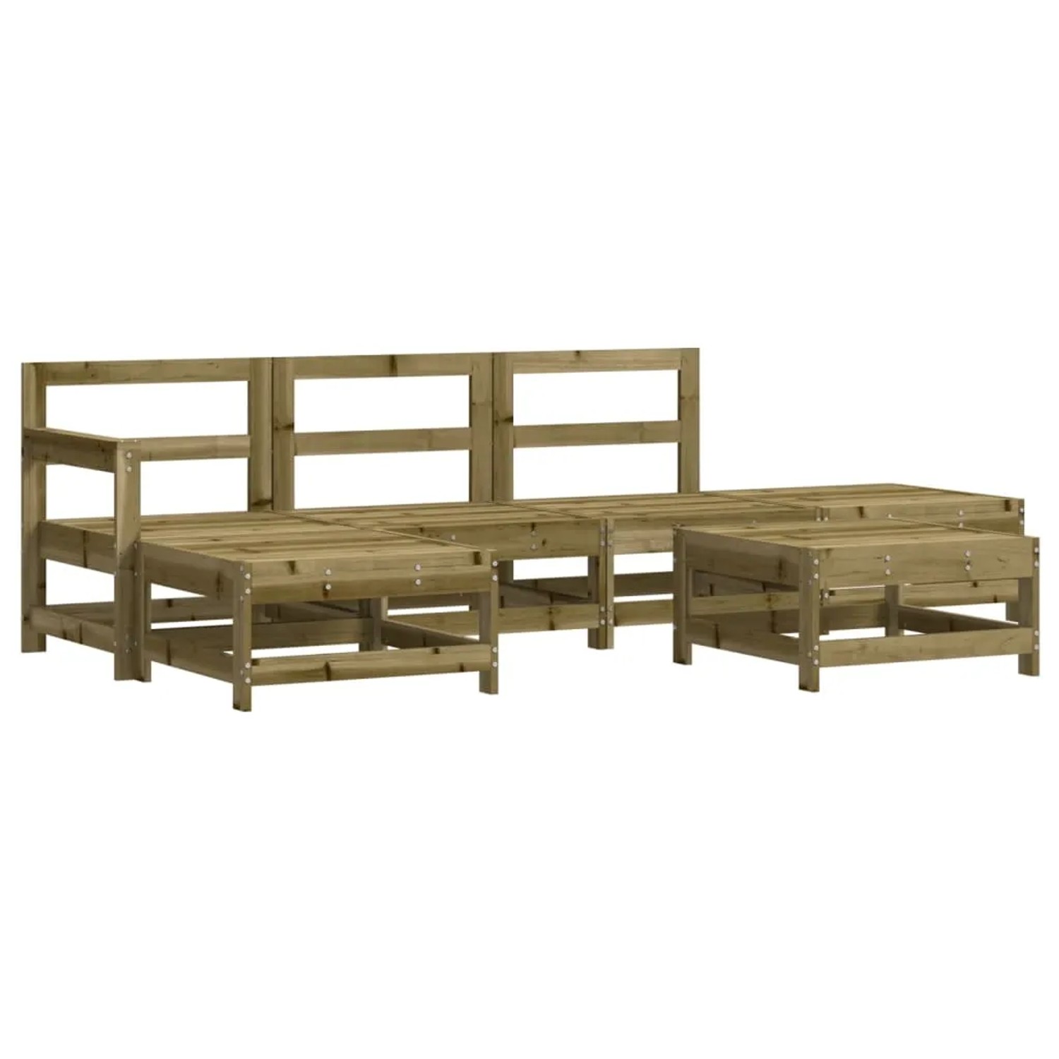 vidaXL 6-Tlg Garten-Lounge-Set Imprägniertes Kiefernholz 3186325