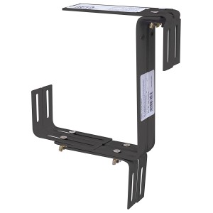 Geli Blumenkastenhalter, 3-fach verstellbar, Anthrazit, für sichere Befestigung von Pflanzkübel.