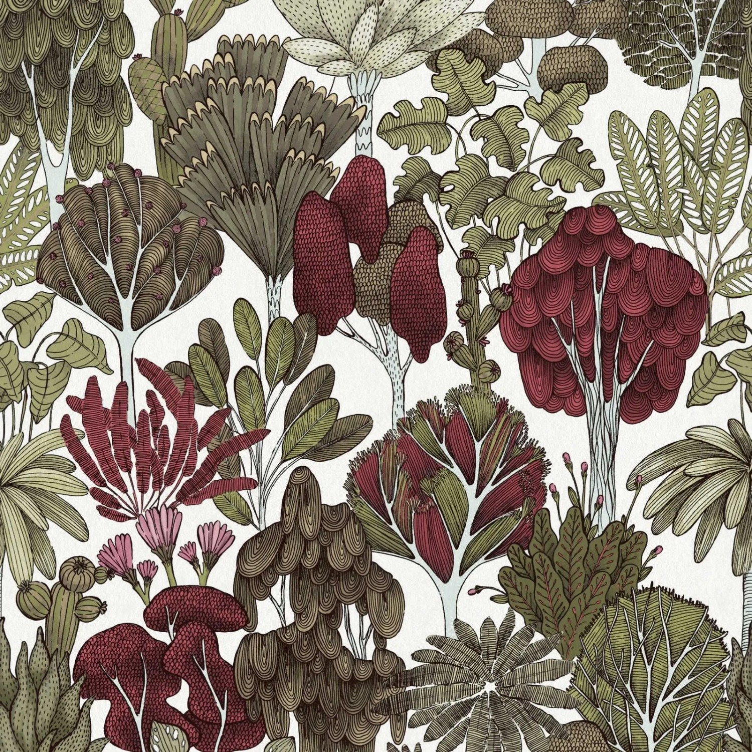 Tadessi Tapete Floral M1-No.567 Vliestapete in Gelb