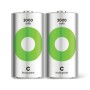 2er-Pack GP Recyko C Akkus, NiMH, 3000 mAh, wiederaufladbar.