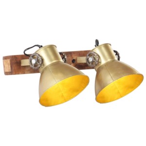 vidaXL Wandlampe Industriestil Messing 45x25 cm E27 320508