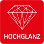 Symbol für Hochglanz-Optik der Schulte Duschrückwand DecoDesign Kalkstein-hell.