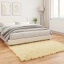 vidaXL Kunstschaffell Teppich Tafalla Creme 160 x 160 cm Polyester 42021510_4