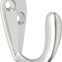 Glänzender, verchromter Wandhaken 746 aus Metall.