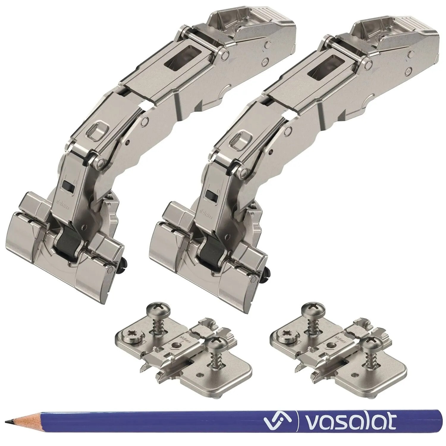 vasalat Set Blum Clip Top Blumotion Weitwinkelscharniere 155 Grad Inserta mit Platten
