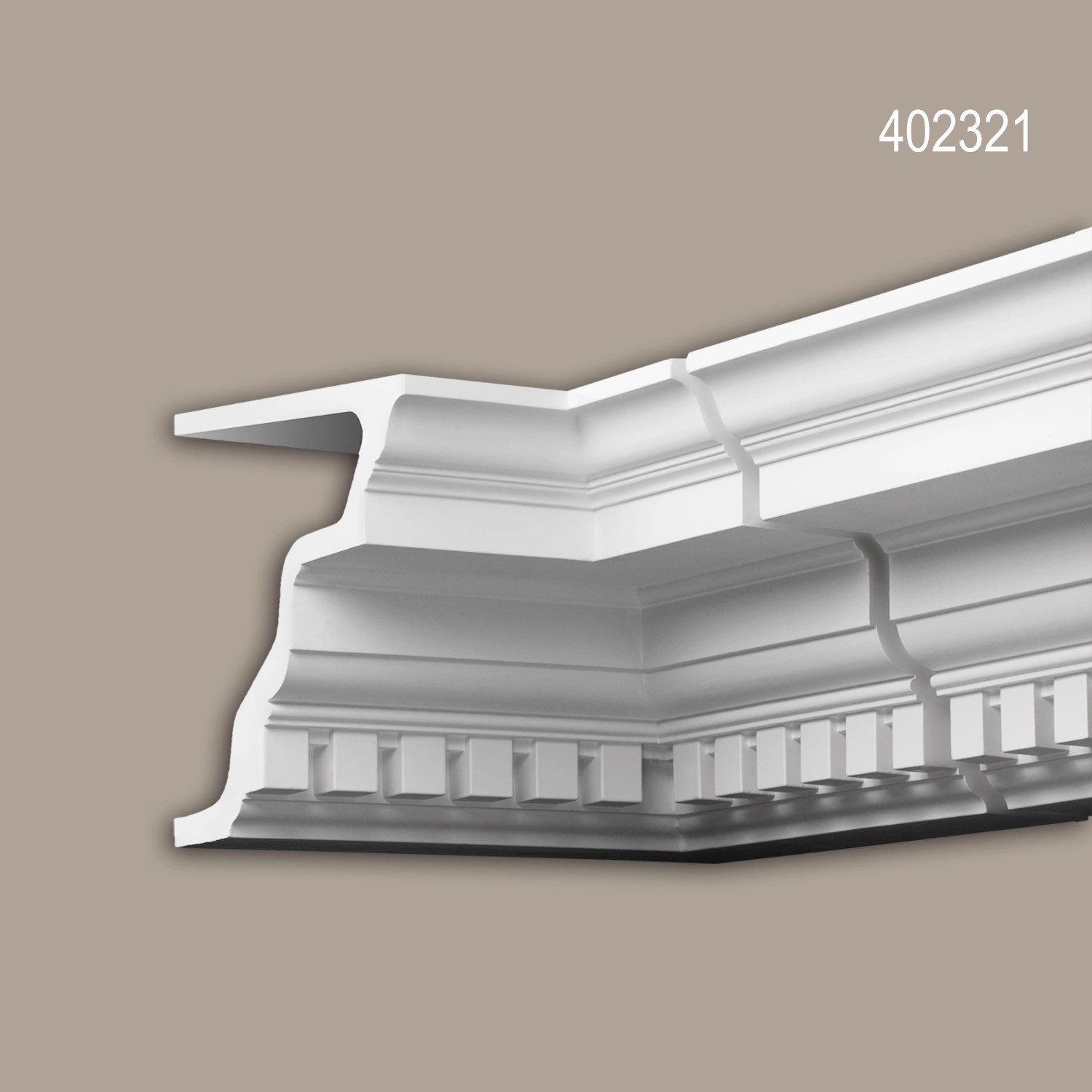 Weißes PROFHOME Eckelement 402321 für Innen- und Außenbereich, 39,3x39,3x26,8 cm.