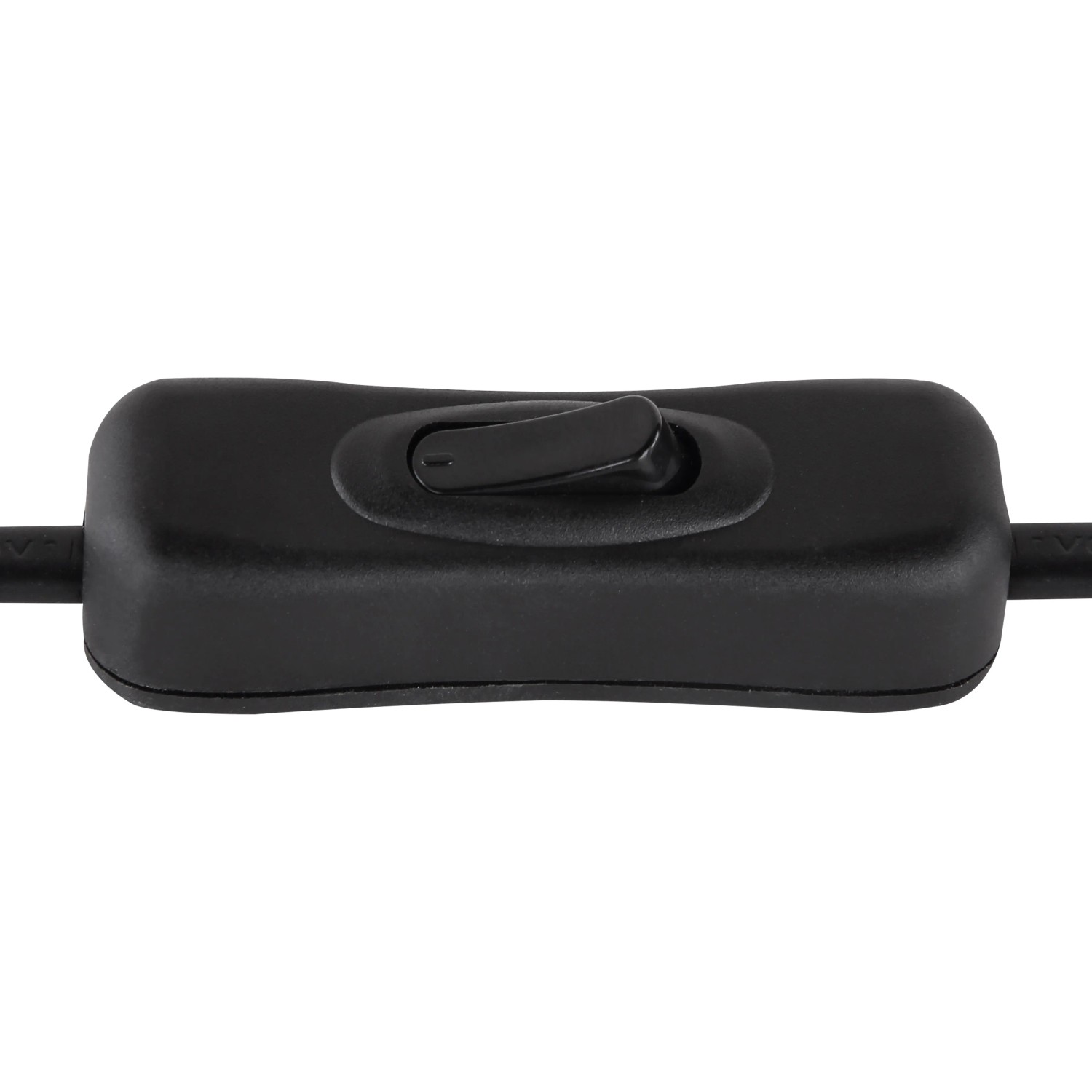 Detailaufnahme des schwarzen Wippschalters der Globo Tischlampe Vinzenz.