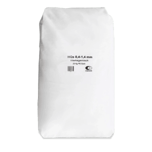 Weißer 25 kg Sack Galamio Spielsand 0,4-1,4 mm Quarzsand. Ideal für Sandkasten und Garten.