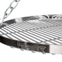 Petromax Hänge-Rost für Dreibein, verchromter Grillrost mit Kettenaufhängung für Lagerfeuer-Grillen.