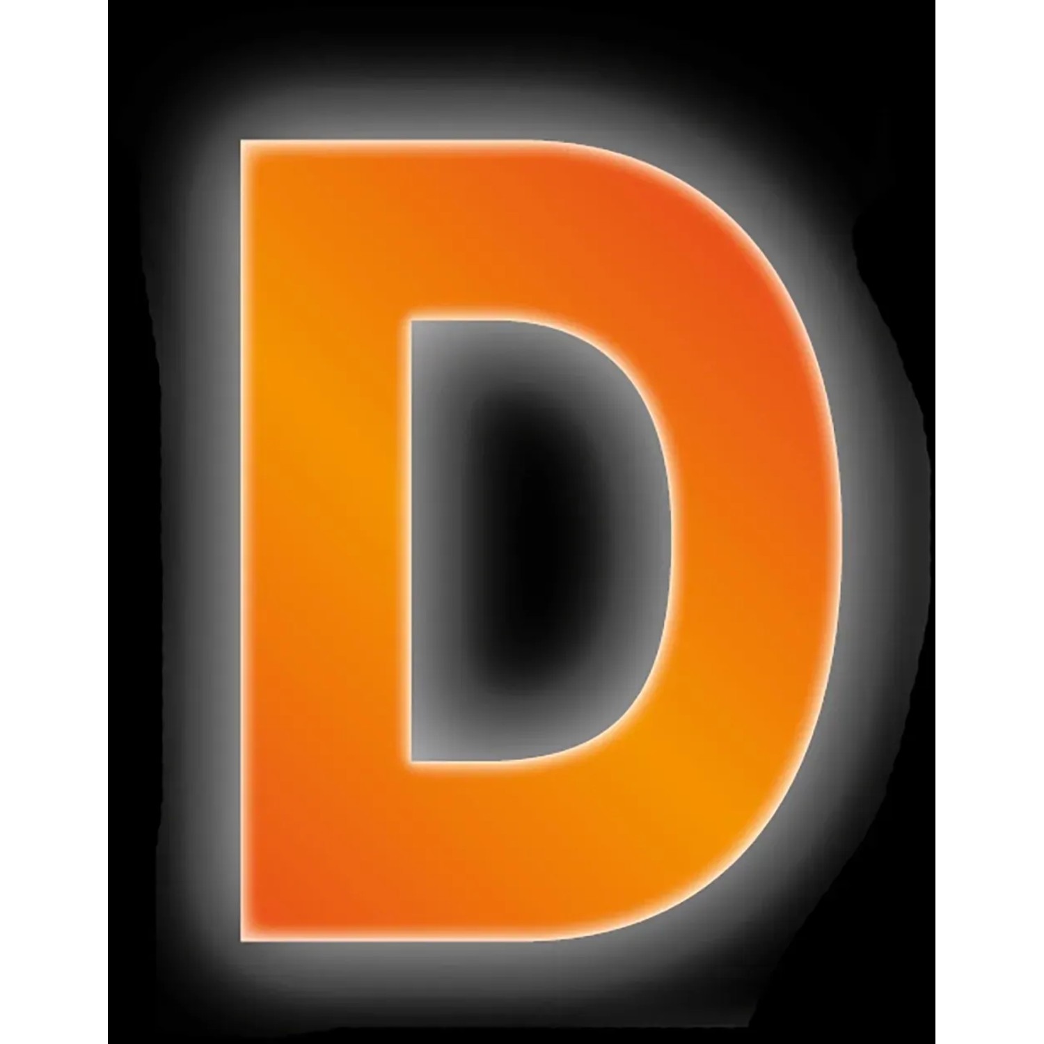 Conacord Klebebuchstabe D Reflektierend 8 cm Orange günstig online kaufen