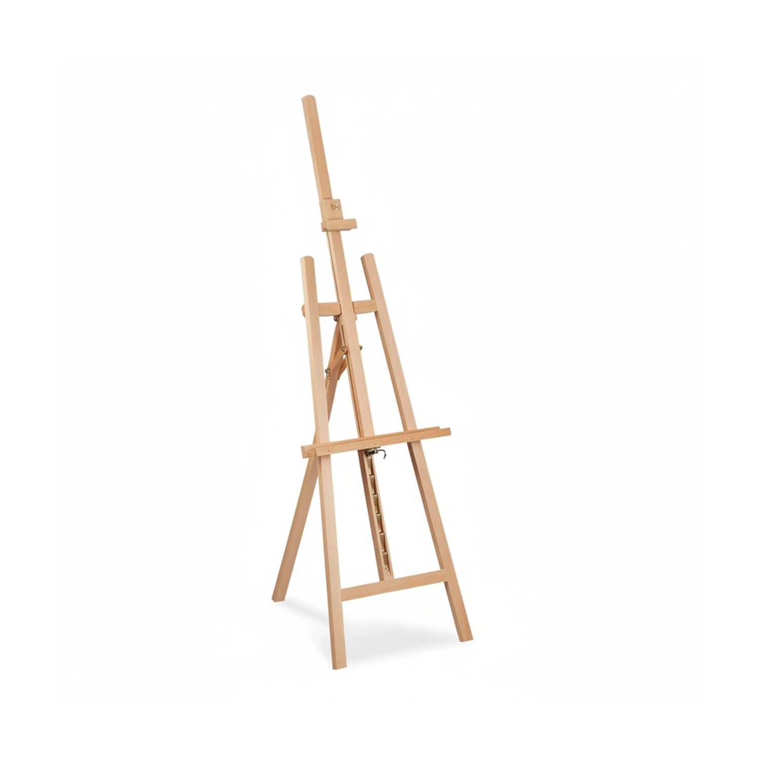 Relaxdays Staffelei Buchenholz Natur Höhenverstellbar 96 cm bis 128 cm 2,1 kg
