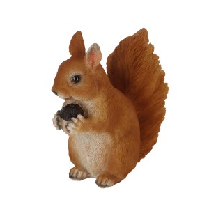 Deko-Figur Eichhörnchen (15 cm) von Sunny Garden, aus Polyresin, für Haus und Garten.
