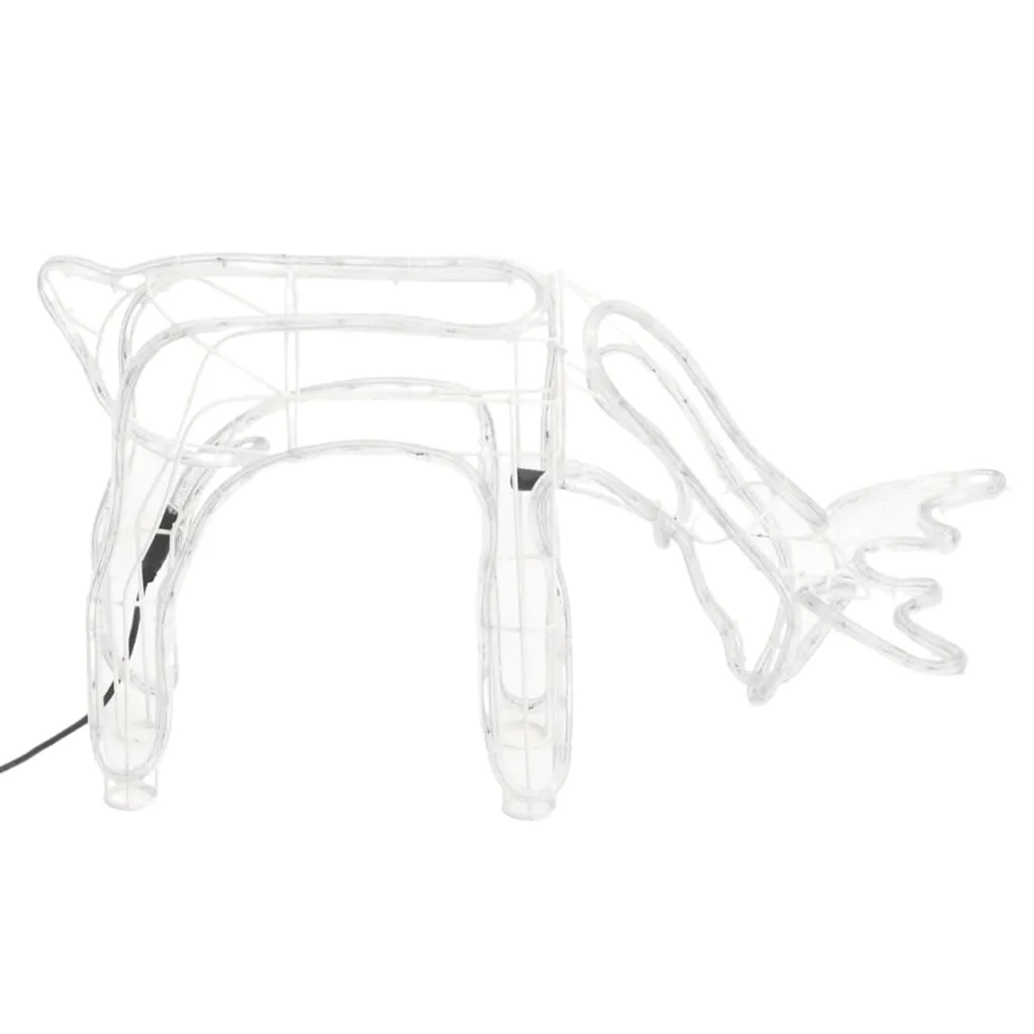 vidaXL Rentier-Silhouetten 3 Stk Kaltweiß 73x31x45 cm 3154319