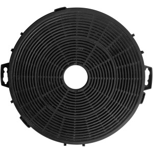 Respekta Universal-Kohlefilter MI 160N für Dunstabzugshauben, rund, schwarz.