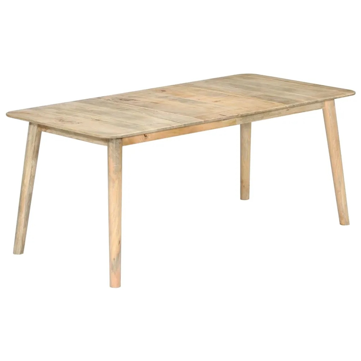 VidaXL Esstisch Aus Massivem Mangoholz – Industriell-Vintage, 180x90x76 Cm, Mit Stahlbeinen, Rustikaler Küchen- & Esszimmertisch