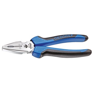 Gedore Kraft-Kombinationszange 8250-180 JC mit 2K-Griff 180 mm