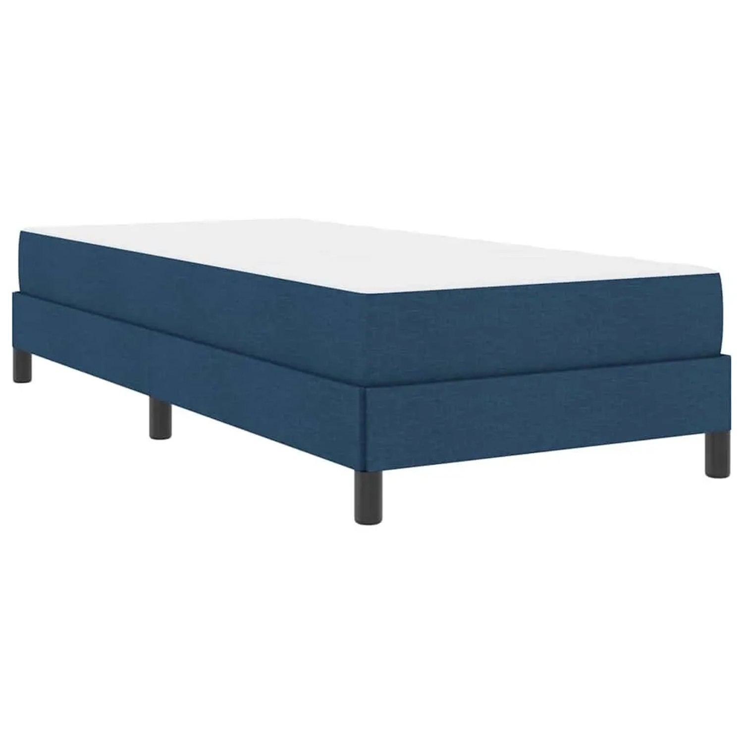 vidaXL Boxspringbett mit Matratze Blau 100 x 200 cm Stoff 3398471 günstig online kaufen