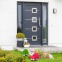 Relaxdays Gartenfigur Schaf Keramik Pink Wetterfest 33 cm x 24 cm x 44 cm 4,1 kg_5