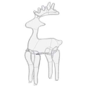 vidaXL Rentier Weihnachtsdekoration mit Mesh 306 LEDs 60x24x89 cm 329823