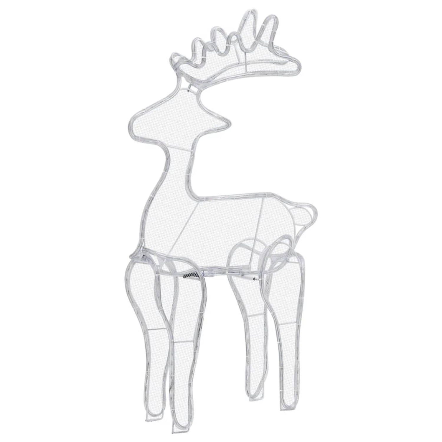 Thumbnail - vidaXL Rentier Weihnachtsdekoration mit Mesh 306 LEDs 60x24x89 cm 329823