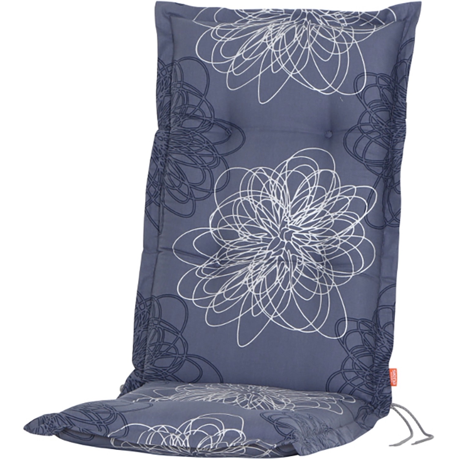 Siena Garden Xora Auflage zu Sessel Blume blau ca. 120x48x8 cm günstig online kaufen