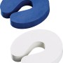 Türstopper 2er-Set: C-Form, Kunststoff, blau und weiß. Praktischer Schutz für Türen und Möbel.