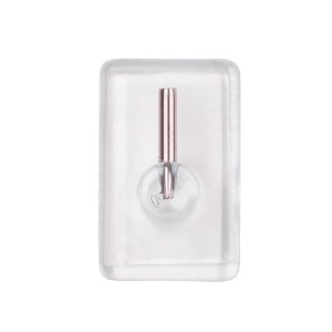 Wenko Gardinenhaken, transparent, 4er Set. Klebehaken für Gardinen und Vorhänge.