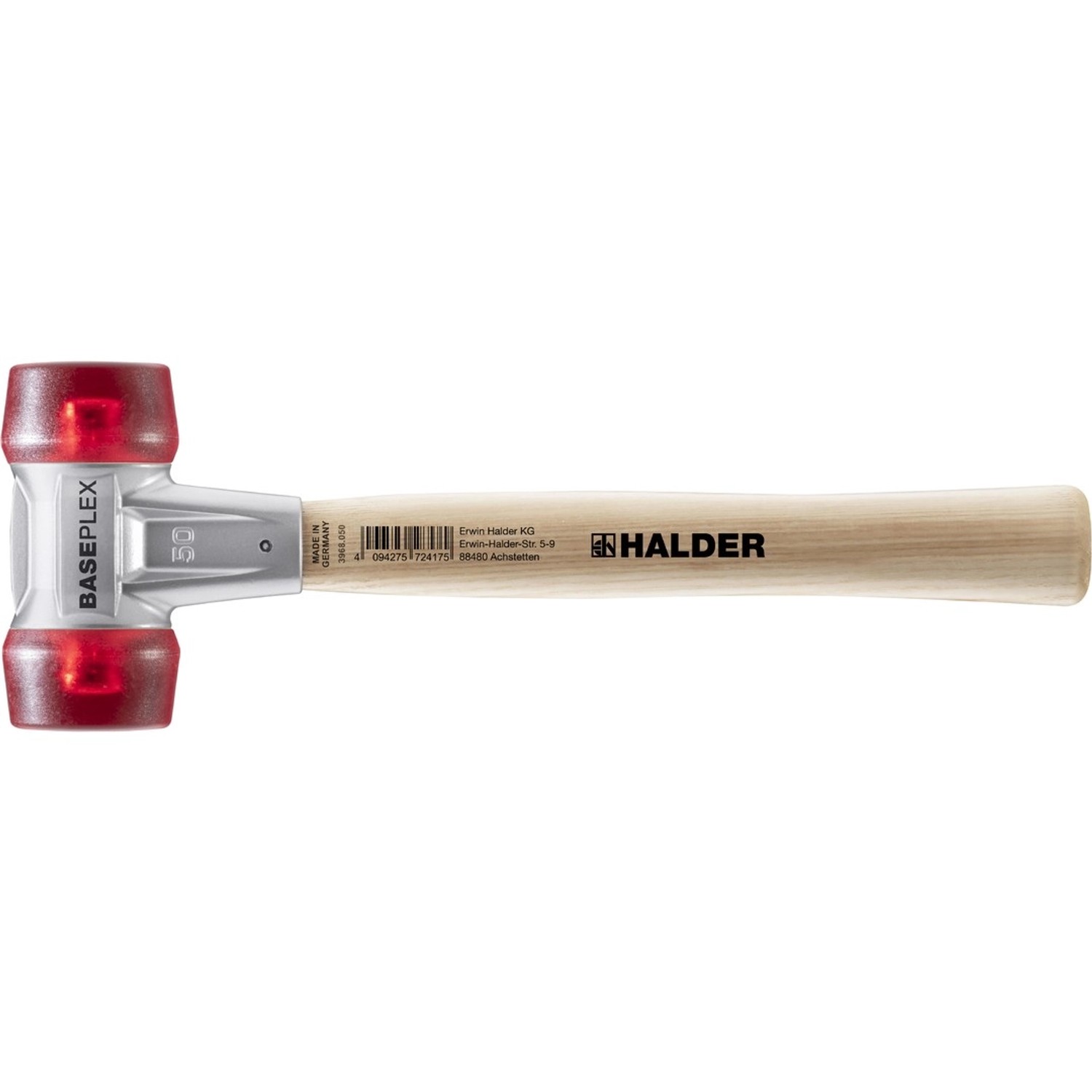 Halder Baseplex Schonhammer Ø 50 mm Celluloseacetat mit Zindruckgussgehäuse günstig online kaufen