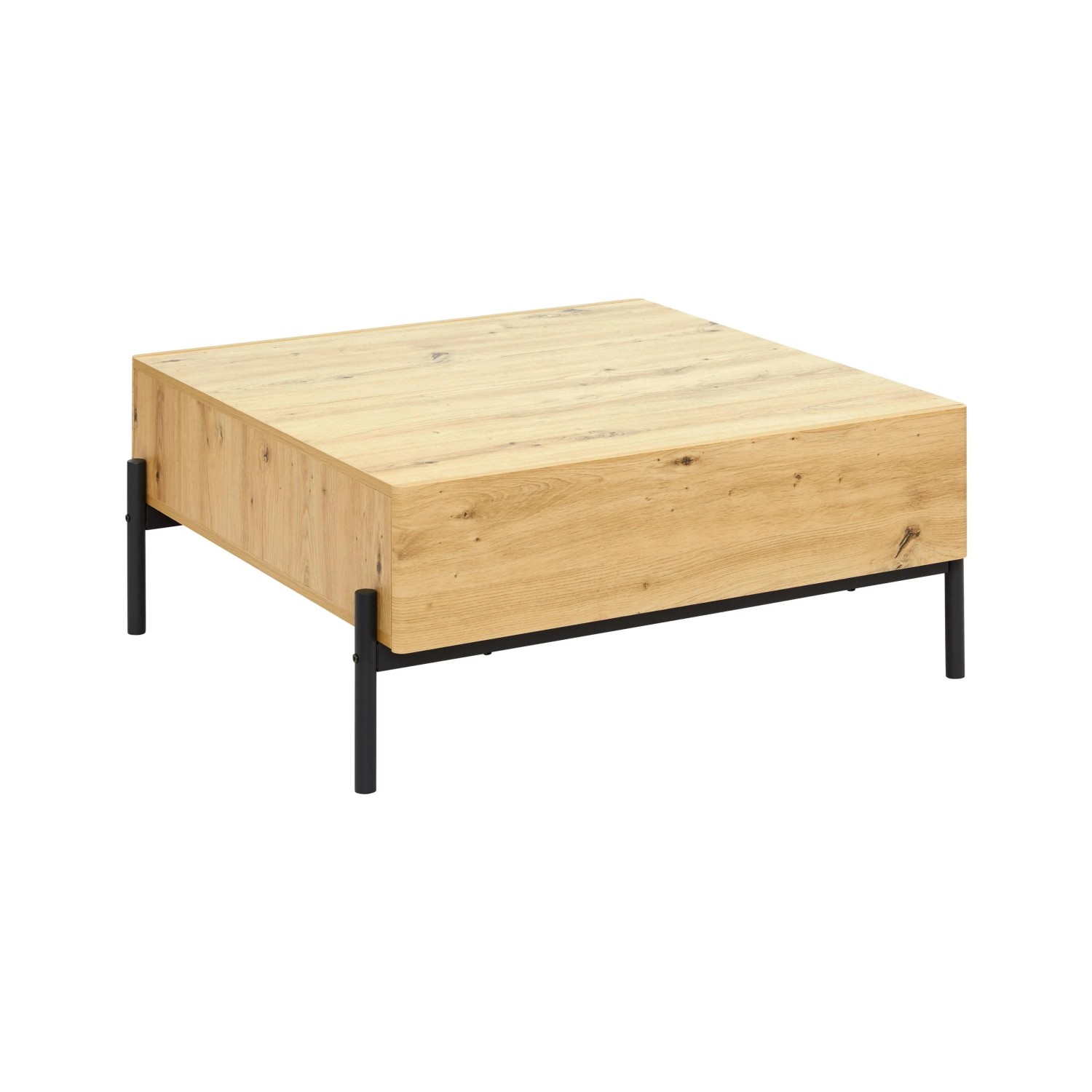 Bessagi Home Couchtisch Jasmina Eichefarben/Schwarz MDF