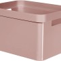 Curver Infinity Box in Rosa, 26,6x35,6x21,8 cm, Aufbewahrungsbox mit Griffen.