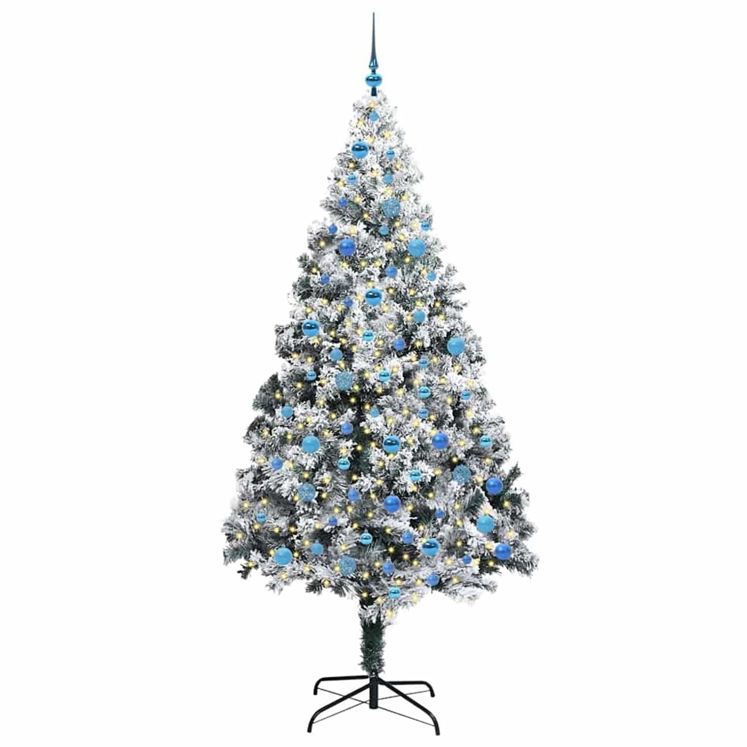 vidaXL Künstlicher Weihnachtsbaum mit 300 LEDs mit Ständer Grün 240 cm 3396987