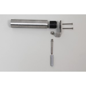 Handlaufkonsole Edelstahl mit Adapter und Befestigungsmaterial für Treppengeländer.