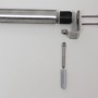 Handlaufkonsole Edelstahl mit Adapter und Befestigungsmaterial für Treppengeländer.