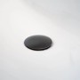 Detailaufnahme: Schwarzes Ablaufventil der Schöner Wohnen Waschtischarmatur Viola.