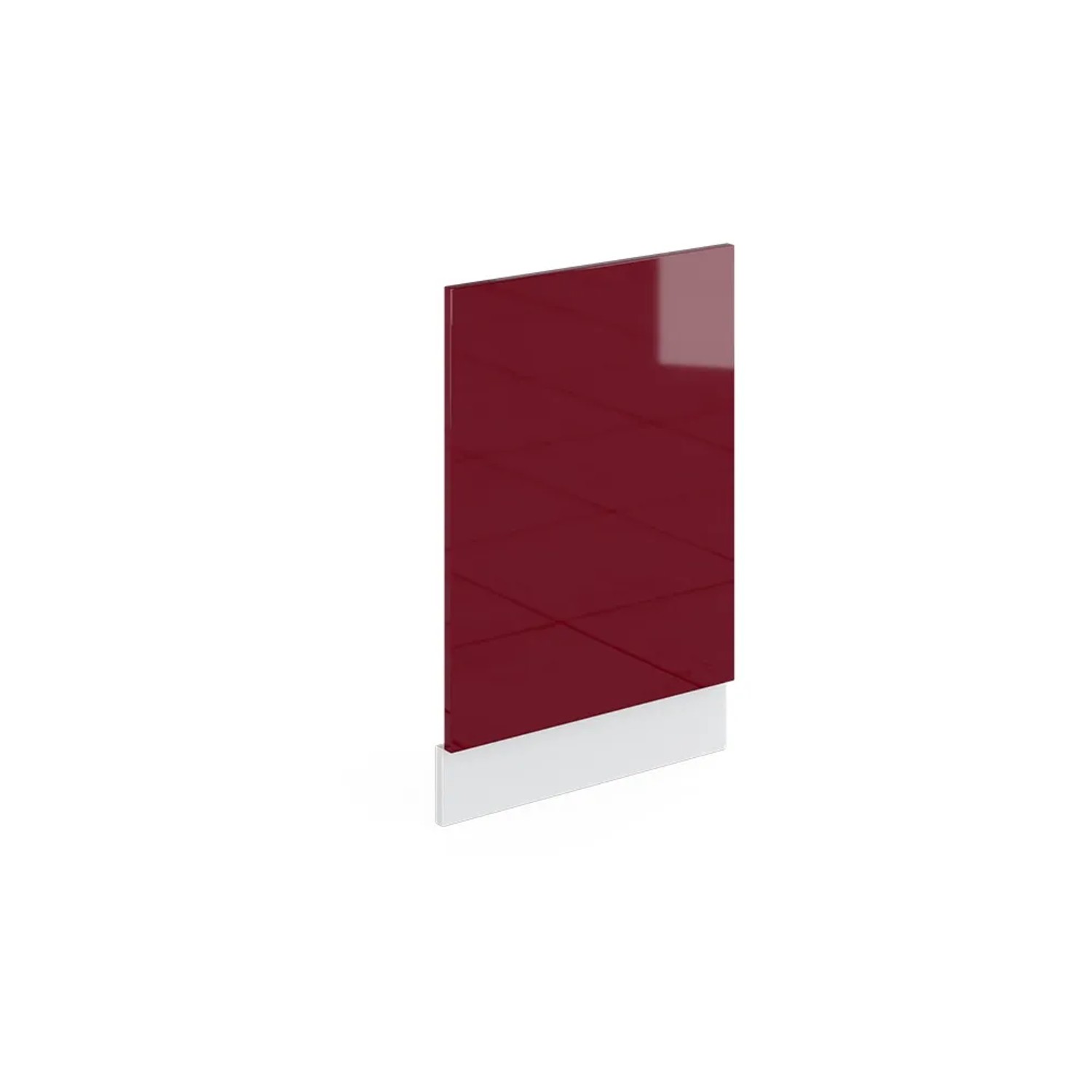Vicco Frontblende R-Line Geschirrspüler Fronttür Rot/Weiß 45 cm ohne Arbeitsplatte
