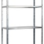 Schulte Steckregal, verzinkt, 200x100x50cm, mit 5 Böden. Ideal für Keller, Garage oder Werkstatt.