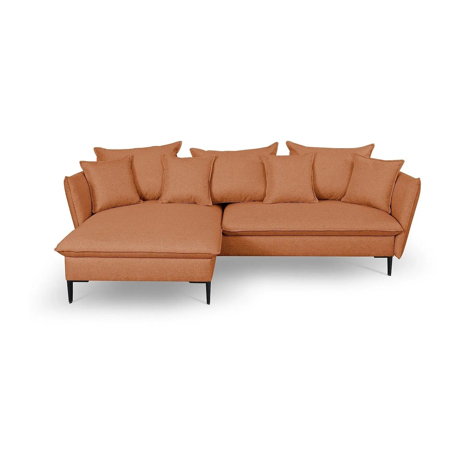 Vente-unique Schlafsofa Lazare Orange 258 cm