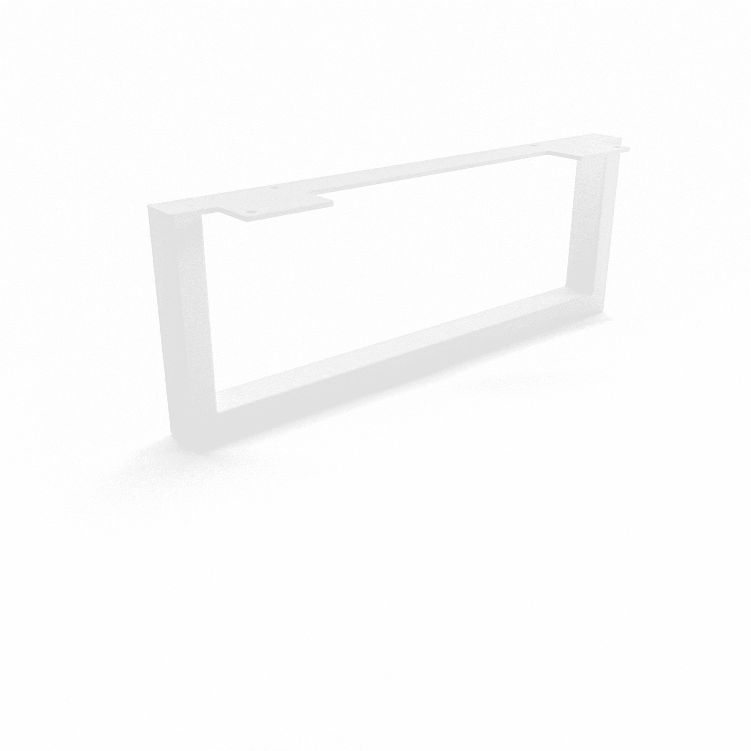 HEVVA Möbelbein GRAZ 15 cm Hoch 40 cm Tief 1 Stück Weiß