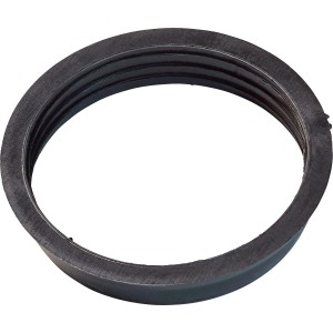 Schwarze Keildichtung 1 1/4 Zoll aus Hart-PVC für 32 mm Rohre.