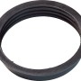 Schwarze Keildichtung 1 1/4 Zoll aus Hart-PVC für 32 mm Rohre.
