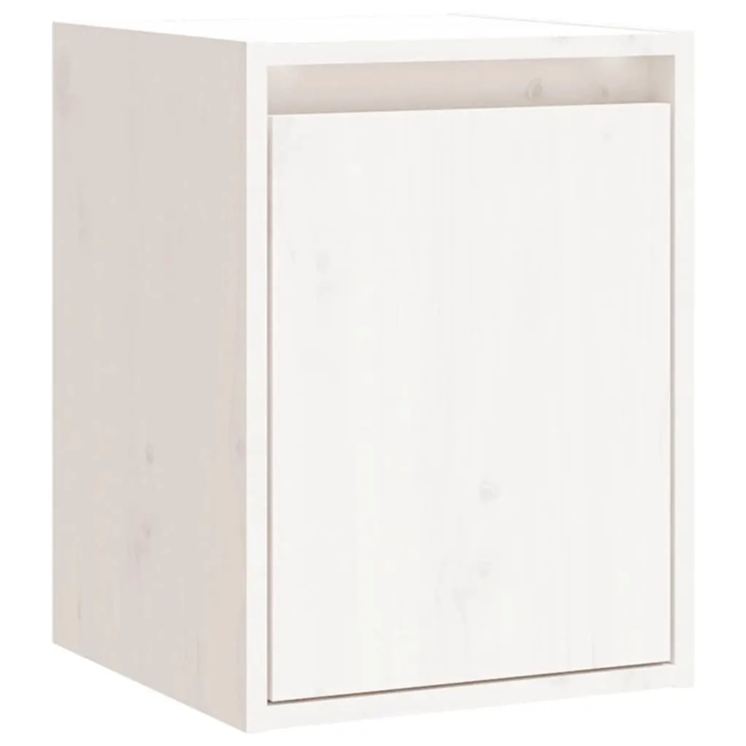 vidaXL Wandschrank Weiß 30x30x40 cm Massivholz Kiefer 813477