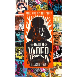 Komar Fototapete Star Wars "Rock On Posters" (120x200 cm) mit Darth Vader und anderen Star Wars Motiven.